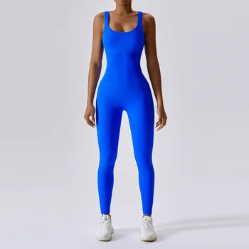 Женский спортивный костюм, комбинезоны для йоги, цельный комбинезон с длинным рукавом, спортивная одежда, комплект для спортзала, одежда для тренировок для женщин