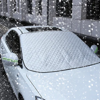 Защита автомобиля от снега и льда, окно, лобовое стекло, Солнцезащитный козырек, Передняя Задняя крышка блока лобового стекла, Козырек, Аксессуары для экстерьера автомобиля