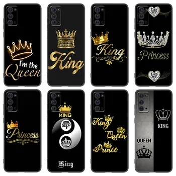 Золотой Король Королева Принцесса Арт Чехол Для Телефона Samsung M30 M31 S M11 M12 M21 M22 M23 M32 M33 M52 M53 Note 10 Lite 20 J2 J4 J6 J8
