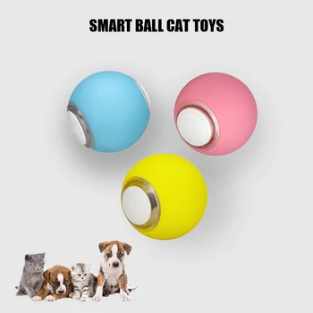 Игрушка Для Домашних Кошек LED Glow Cat Ball USB Charging Intelligent Cat Play Hi Toy Cat Supplies