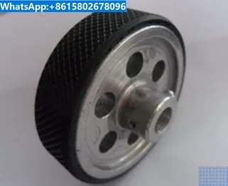Измерительное колесо энкодера с окружностью 204 мм и диаметром 65 мм, обернутое резиной