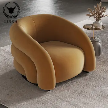 Итальянский минималистский односпальный диван простая современная гостиная для небольшой семьи спальня скандинавский байковый диван-кресло для креативного отдыха
