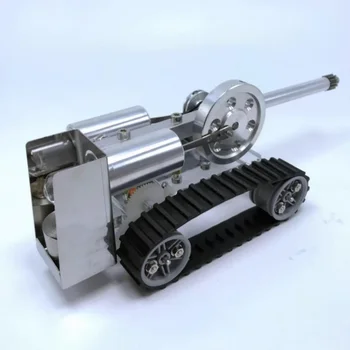 Классный мини-комплект модели гусеничного танка с двигателем Стирлинга, научно-развивающие игрушки для двигателя внешнего сгорания, подарок для мужчин и детей