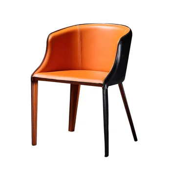 Кожаное седло Qf, обеденный стул, кресло для спальни, кресло для кабинета, диван, кресло