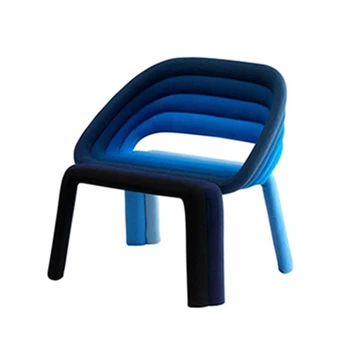 Комната моделей интернет-знаменитостей, креативное цветное кресло для отдыха, моделирующее спинку, обеденный стул