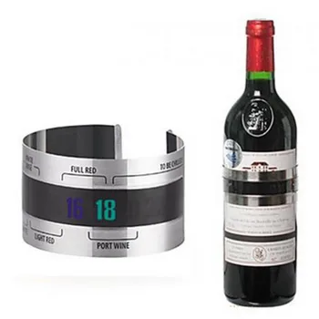 Креативный термометр для вина в бутылке из нержавеющей стали с ЖК-дисплеем, обслуживающий вечеринку, браслет для проверки, термометр, Магазин, бар, Кухонные инструменты
