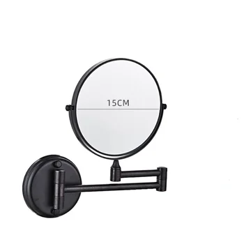 Круглые зеркала для душа и ванны Шкаф для ванной Комнаты Настенный 360 Градусов Для самостоятельной стрижки Черное зеркало Для девочек Декоративные Зеркала Specchio LG50JZ