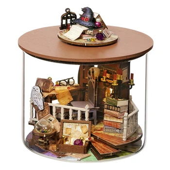 Кукольный домик, миниатюрные предметы волшебного дома своими руками с мебелью, подарок Assembly Casa для подростков, взрослых
