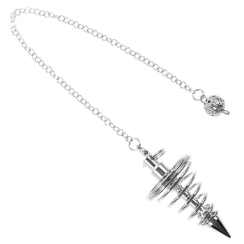 Кулон-алтарь, спираль с маятником, Медь для духовной медитации, ожерелье для гадания