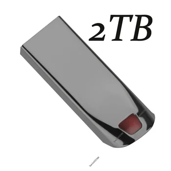 Металлический флеш-накопитель Usb 3.0 2 ТБ Usb Флэш-накопители 1 ТБ Высокоскоростная Флешка 512 ГБ Портативный SSD Memoria Usb Flash Disk TYPE-C Адаптер
