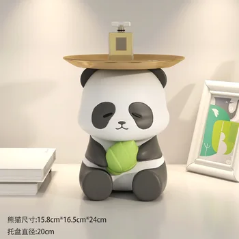 Многофункциональное креативное украшение для хранения ключей в виде панды, Украшение для гостиной, Переезд, Новый Подарок для дома