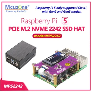 (модель: MPS2242) SSD-накопитель PCIE M.2 NVME 2230 2242 Gen3 для Raspberry Pi 5