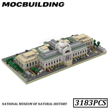 Модель Национального музея естественной истории MOC Строительные блоки Кирпичные игрушки Строительный подарок Подарок на день рождения