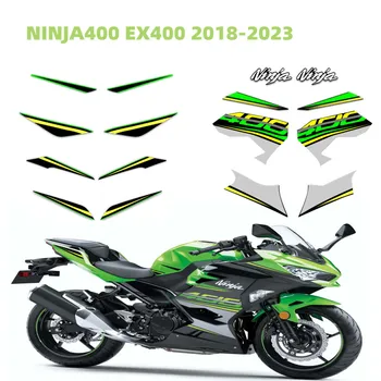 Мотоцикл Весь комплект наклеек на обтекатель для Kawasaki NINJA400 EX400 2018 2019 2020 2021 2022 2023