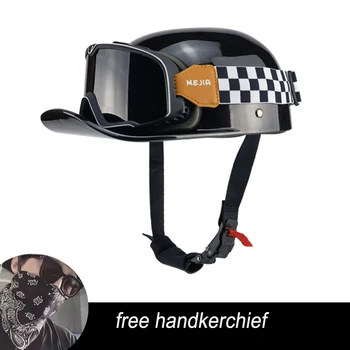 Мотоциклетный шлем для мотокросса, винтажный немецкий шлем Casco Moto с открытым лицом, светоотражающий шлем с сертификацией точки.