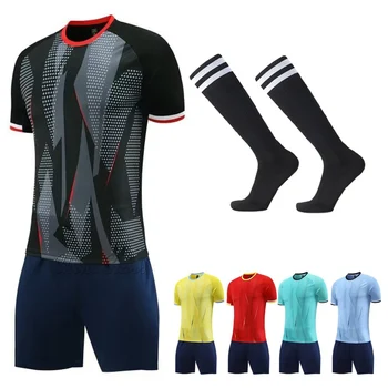 Мужские и женские комплекты футболок, детская спортивная форма для футбола, спортивный костюм, Футбольная детская спортивная одежда, рубашки