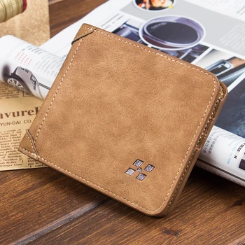 Мужской складной кожаный бумажник с держателем кредитной Карты, модный повседневный кожаный бумажник для кормящих Модный кошелек