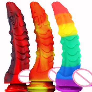 Мягкие силиконовые фаллоимитаторы для женщин Секс-игрушки для взрослых Реалистичный фаллоимитатор с присоской Толстый Огромный фаллоимитатор Женская мастурбация Игрушки для пениса