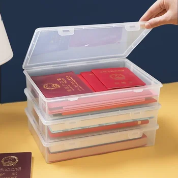 Настольный ящик для хранения документов Пылезащитный Многофункциональный Пластиковый Прозрачный органайзер для ногтей для маникюра