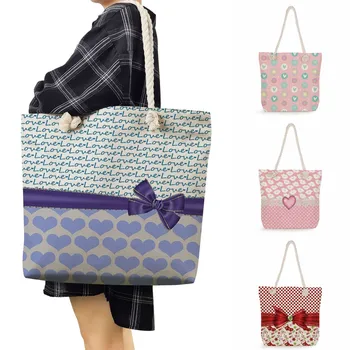Настраиваемые подарочные сумки для девочек, красивые портативные женские милые сумки для покупок, складные сумки-тоут, модная мультяшная женская сумка через плечо