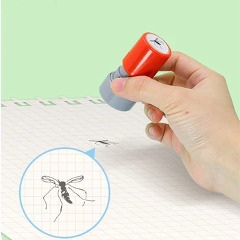 Новая мода детская шалость Реалистичная печать от комаров Забавные игрушечные штампы DIY ремесла тренд Детские игрушки подарки Случайный цвет