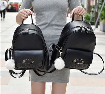 Новое поступление, модные женские сумки на плечо с двойной молнией, Высококачественный кожаный рюкзак большой емкости, повседневные дорожные рюкзаки