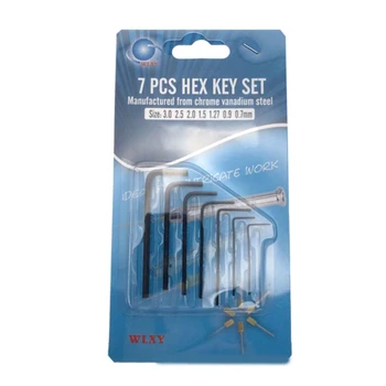 Новые 7шт 0,7 мм-3 мм мини-шестигранный шестигранник для набора ключей, гаечный ключ, отвертка, инструмент