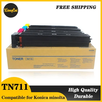 НОВЫЙ Совместимый С TN711 Тонер-Картридж 700 г BK 500 г TN711 Для Konica Minolta bizhub C654 C754 Цветной Тонер-Картридж Для Копировальных аппаратов