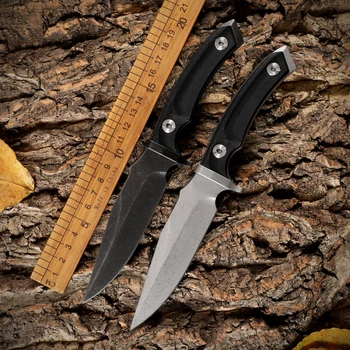 Нож с фиксированным лезвием в ножнах Открытый прямой нож для кемпинга, охоты, тактики выживания, Edc Портативный инструментальный нож