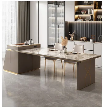 Обеденный стол, встроенный кухонный островной шкаф, легкая роскошная современная многофункциональная посуда для приготовления чая, высококачественная столовая посуда