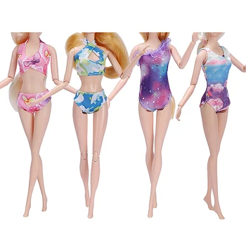 Одежда для плавания куклы Кукольные купальники Кружевная юбка купальник Бикини буй пляжная одежда для купания Аксессуары для куклы 30 см
