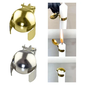 Оптовые Золотые Серебряные зажимы для автоматического огнетушителя для свечей, безопасные для пламени Фитили, Инструменты для ухода за щипцами, украшения для дома