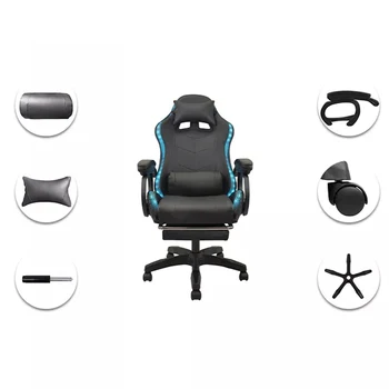 Оптовый изготовленный на заказ игровой стул гоночный офисный стул с высокой спинкой геймерский стул и сиденье