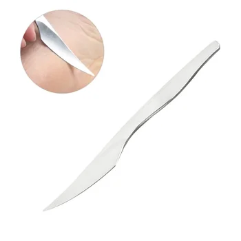 Педикюрный нож из нержавеющей стали Профессиональное Средство для удаления омертвевшей кутикулы для ухода за ногами и ногтей