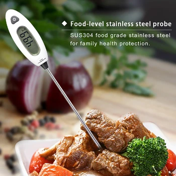 Пищевой термометр Цифровой кухонный термометр для приготовления мяса Пищевой зонд Барбекю Электронная духовка Кухонные инструменты с батареей