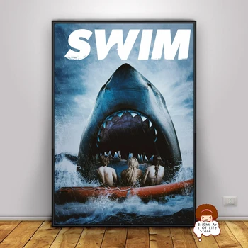 Плавание (2021) Обложка для постера фильма Фотоискусство Star Принт Настенная живопись для дома Подарок для домашнего декора (без рамки)
