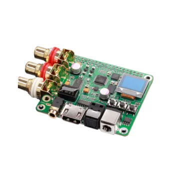 Плата аудиодекодера DAC HIFI Expansion Moudle Поддерживает выход коаксиального волокна I2S для 3B 3B + 4B