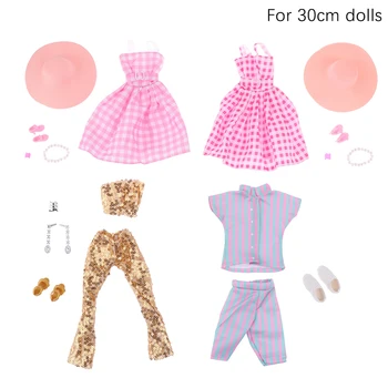 Платье принцессы для куклы 30 см, мужская одежда для кукольной пары, одежда для кукол, аксессуары, игрушки для наряжания, подарки для детей
