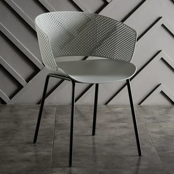 Портативные красивые обеденные стулья Дизайнерский стул для спальни, Эргономичный модный стул, Пластиковая минималистичная мебель для дома Sillas De Comedor