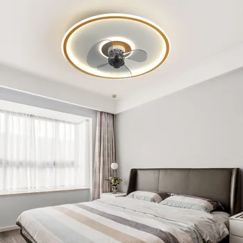 Потолочные светильники Home Decro led, вентилятор для люстры, потолочный вентилятор для спальни со светом и управлением, Вентиляция для внутреннего освещения 45 см