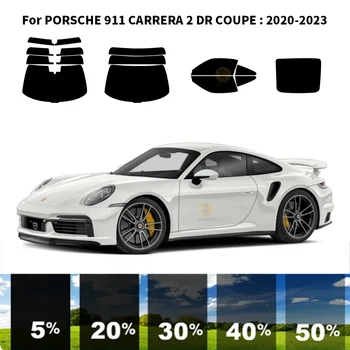 Предварительно нарезанная нанокерамика, комплект для УФ-тонировки автомобильных окон, Автомобильная пленка для окон PORSCHE 911 CARRERA 2 DR COUPE 2020-2023