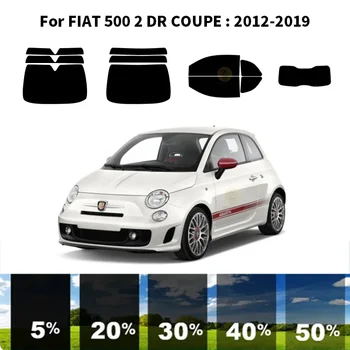 Предварительно нарезанная нанокерамика для УФ-тонировки автомобильных окон Автомобильная пленка для окон FIAT 500 2 DR COUPE 2012-2019