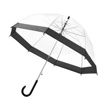 Прозрачный Зонт, Креативный Дождевой Солнечный Для Женщин, девочек, Дам, Новинки, Зонты с длинной ручкой, Непромокаемые Unbrellas