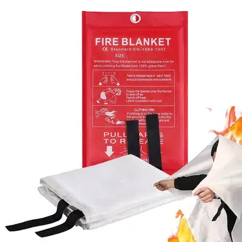 Противопожарное одеяло для дома и кухни Противопожарные одеяла для тушения пожара на кухне Противопожарное одеяло для людей Противопожарное одеяло 1x1 м