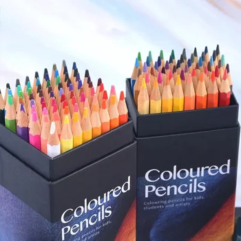 Профессиональные Масляные цветные карандаши 12/18 цветов с шестигранной деревянной ручкой, набор для рисования художником, Эскиз, художественный дизайн