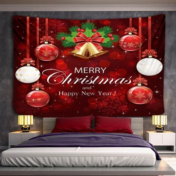Рождественский гобелен snowflakechristmas TreeWinter Night Подвесная Ткань для камина на стене дома Фоновое украшение