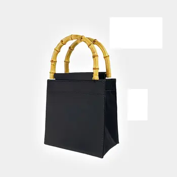 Роскошная брендовая сумка с модной бамбуковой ручкой, шелковая женская сумка, клатч для мобильного телефона, сумка
