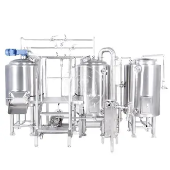Система пивоварения крафтового пива объемом 200 л Оборудование для пивоварни 2HL с варочным цехом на 2 бака, изготовленное по специальному заказу из резервуаров из нержавеющей стали