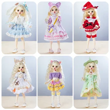 сменная одежда для куклы 30 см 1/6 Bjd Кукла Платье принцессы в стиле Лолиты Для девочек, Игрушка в подарок, Аксессуары для кукол, Одежда для кукол