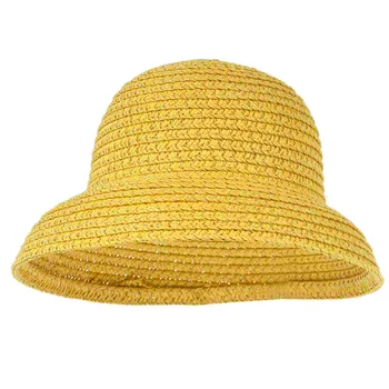 Соломенная шляпа, аксессуары для костюмов ручной вязки, Мини-поделки для дома, имитация декора из тряпичных шляпок для детей